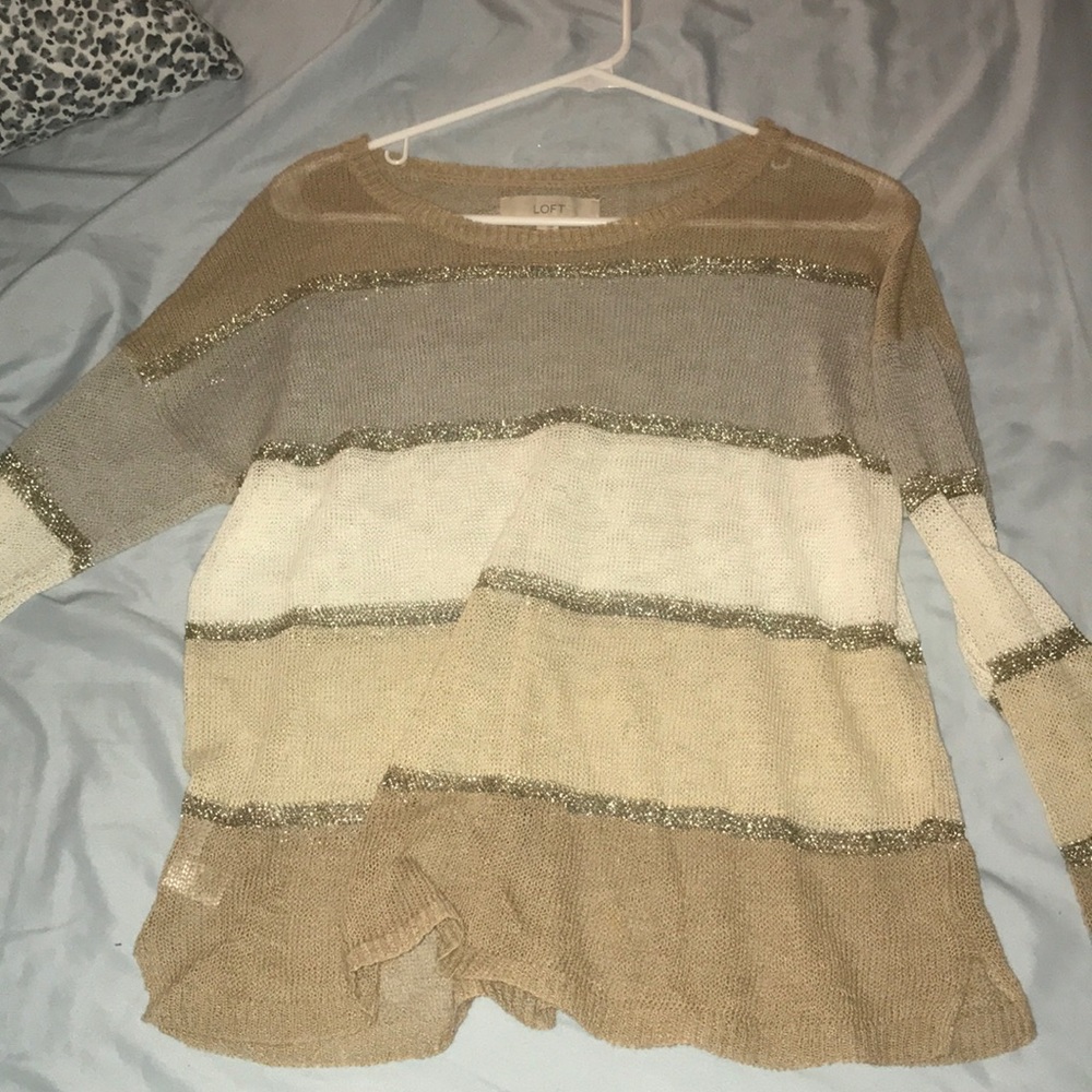 Loft block sweater